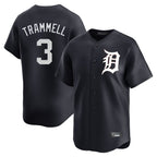 Detroit Tigers #3 Alan Trammell Player Navy Fotopoulosg Home Limited Game Stitched Jerseys