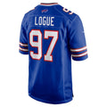 B.Bills #97 Zion Logue Royal Fotopoulosg Team Game Jersey