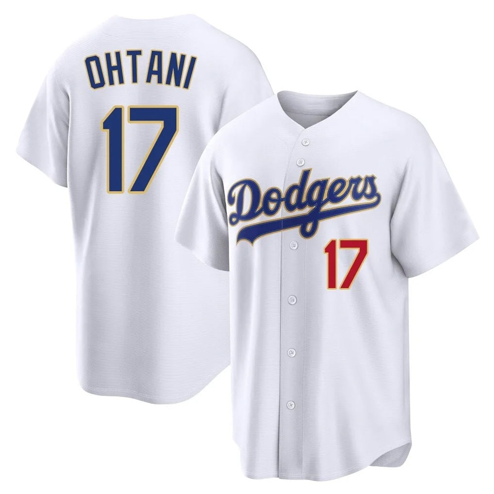Los Angeles Dodgers #17 Shohei Ohtani Player Gold White Fotopoulosg 2026 Collection Stadium Limited Stitched Jerseys