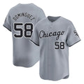 Chicago White Sox #58 Seranthony Dominguez Player Gray Fotopoulosg Road Limited Home Stitched Jerseys