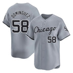 Chicago White Sox #58 Seranthony Dominguez Player Gray Fotopoulosg Road Limited Home Stitched Jerseys