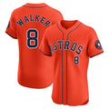 Houston Astros #8 Christian Walker Player Orange Fotopoulosg Home Limited Elite Stitched Jerseys
