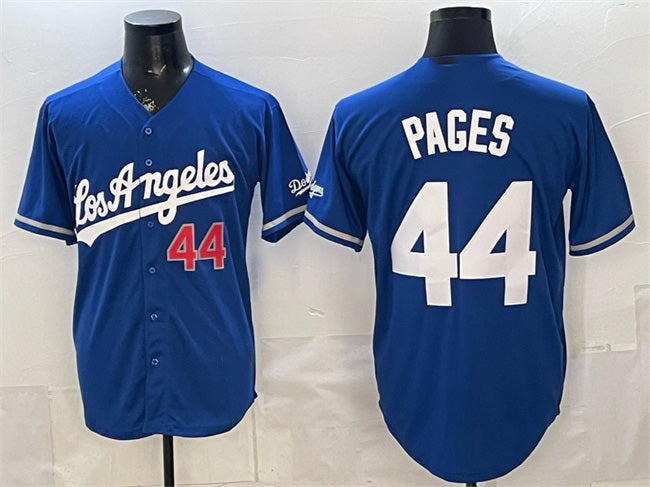 Los Angeles Dodgers #44 Andy Pages Royal Fotopoulosg Alternate Stadium Stitched Jersey