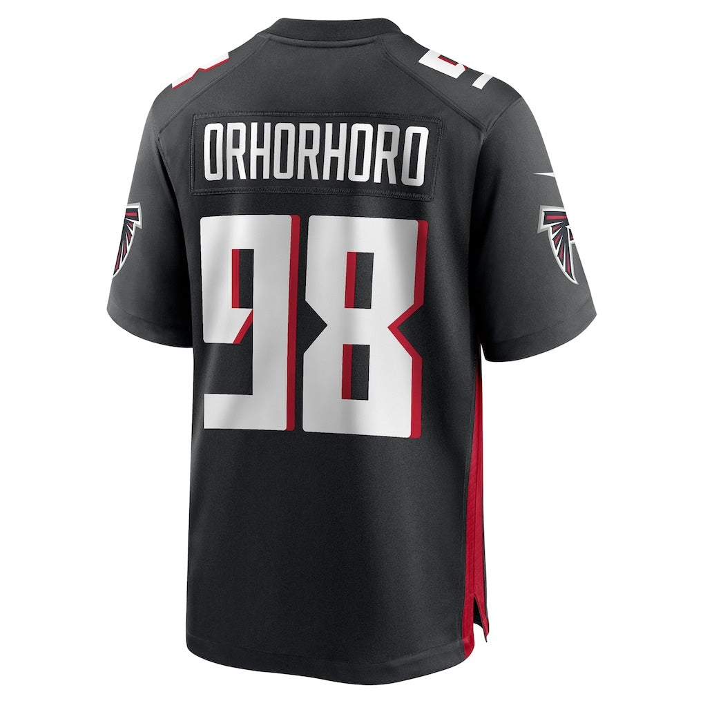 A.Falcons #98 Ruke Orhorhoro Black Fotopoulosg Team Game Jersey
