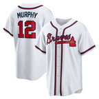 Atlanta Braves #12 Sean Murphy White Fotopoulosg Replica Player Jersey