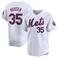 New York Mets #35 Adrian Houser White Fotopoulosg 2024 Home Limited Stitched Jersey