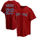 Boston Red Sox #29 Bobby Dalbec Red Fotopoulosg Stitched Cool Base Jersey