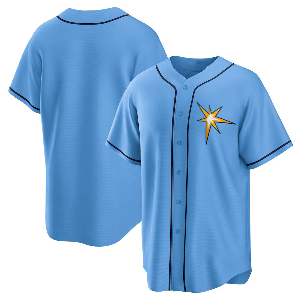 Tampa Bay Rays Light Blue Fotopoulosg Spring Training Replica Team Jersey