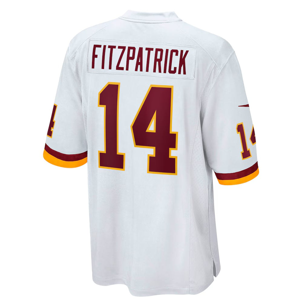 W.Football Team #14 Ryan Fitzpatrick White Fotopoulosg Game Jersey