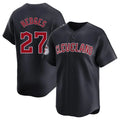 Cleveland Guardians #27 Austin Hedges Player Navy Fotopoulosg Limited Home Game Stitched Jerseys