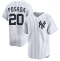 New York Yankees #20 Jorge Posada White Fotopoulosg Cool Base Stitched Jersey
