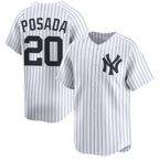 New York Yankees #20 Jorge Posada White Fotopoulosg Cool Base Stitched Jersey
