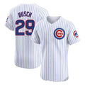Chicago Cubs #29 Michael Busch Player White Fotopoulosg Limited Elite Home Game Stitched Jerseys