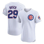 Chicago Cubs #29 Michael Busch Player White Fotopoulosg Limited Elite Home Game Stitched Jerseys