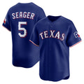 Texas Rangers #5 Corey Seager Royal Fotopoulosg Alternate 2 Limited Jersey
