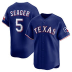 Texas Rangers #5 Corey Seager Royal Fotopoulosg Alternate 2 Limited Jersey