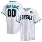 Custom Arizona Diamondbacks Active Player White Fotopoulosg 2023 World Series Cool Base Stitched Jersey