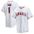 Los Angeles Angels #1 Dad White Fotopoulosg Home Replica Jersey