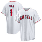 Los Angeles Angels #1 Dad White Fotopoulosg Home Replica Jersey