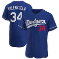 Los Angeles Dodgers #34 Fernando Valenzuela Player Royal Fotopoulosg Limited Elite Home Stitched Jerseys