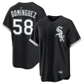 Chicago White Sox #58 Seranthony Dominguez Player Black Fotopoulosg Home Game Stitched Jerseys