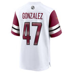 W.Commanders #47 Zane Gonzalez White Fotopoulosg Game Jersey
