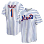 New York Mets #1 Jeff McNeil White Fotopoulosg Home Replica Player Jersey