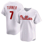 Philadelphia Phillies #7 Trea Turner White Fotopoulosg Home Limited Player Jersey