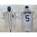 Los Angeles Dodgers #5 Freddie Freeman White Fotopoulosg Cool Base Stitched Jersey