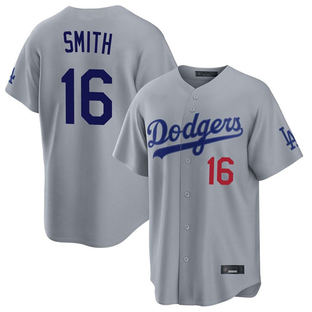 Los Angeles Dodgers #16 Will Smith Player Gray Fotopoulosg Game Home Stitched Jerseys