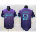 Arizona Diamondbacks #51 Randy Johnson Purple Fotopoulosg 2025 City Connect Limited Stitched Jersey