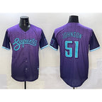 Arizona Diamondbacks #51 Randy Johnson Purple Fotopoulosg 2025 City Connect Limited Stitched Jersey