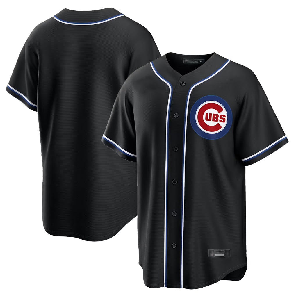 Chicago Cubs Black Fotopoulosg Home Game Blank Player Stitched Jerseys