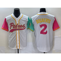 San Diego Padres #2 Xander Bogaerts White Fotopoulosg NEW 2023 City Connect Cool Base Stitched Jersey 3