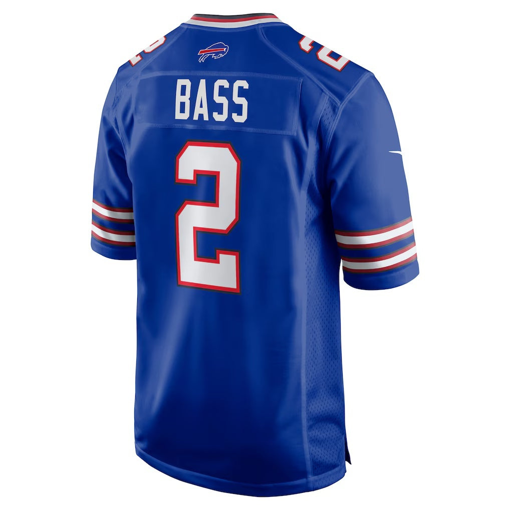 B.Bills #2 Tyler Bass Royal Fotopoulosg Game Player Jersey