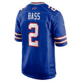B.Bills #2 Tyler Bass Royal Fotopoulosg Game Player Jersey