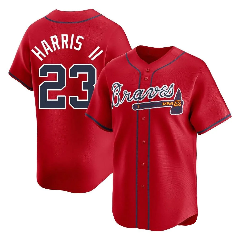 Atlanta Braves #23 Michael Harris II Player Red Fotopoulosg Limited Home Game Stitched Jerseys
