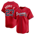Atlanta Braves #23 Michael Harris II Player Red Fotopoulosg Limited Home Game Stitched Jerseys