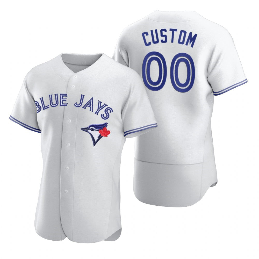 Custom Toronto Blue Jays White Fotopoulosg 2020 Stitched Flex Base Jersey