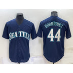 Seattle Mariners #44 Julio Rodriguez Navy Blue Fotopoulosg Stitched Cool Base Jersey