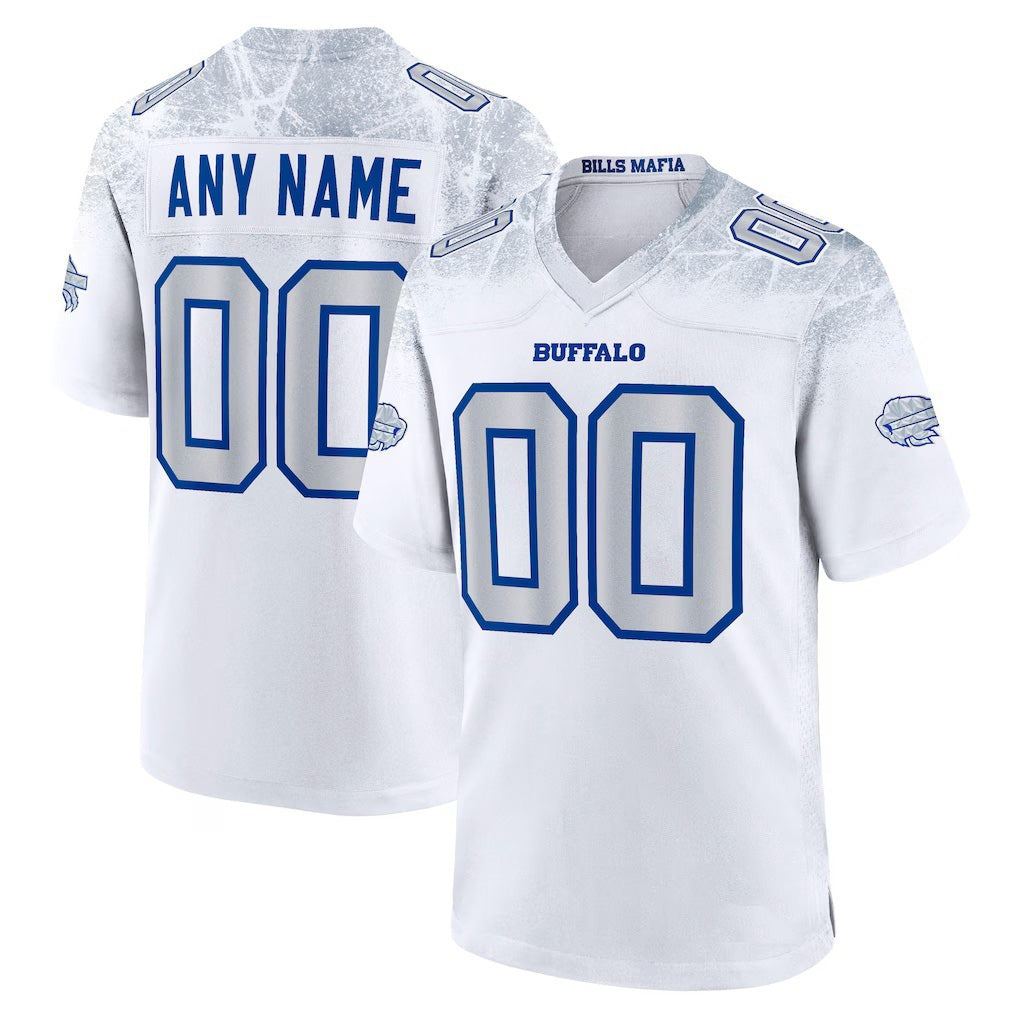 Custom B.Bills White Fotopoulosg 2025 Rivalries Collection Game Jersey