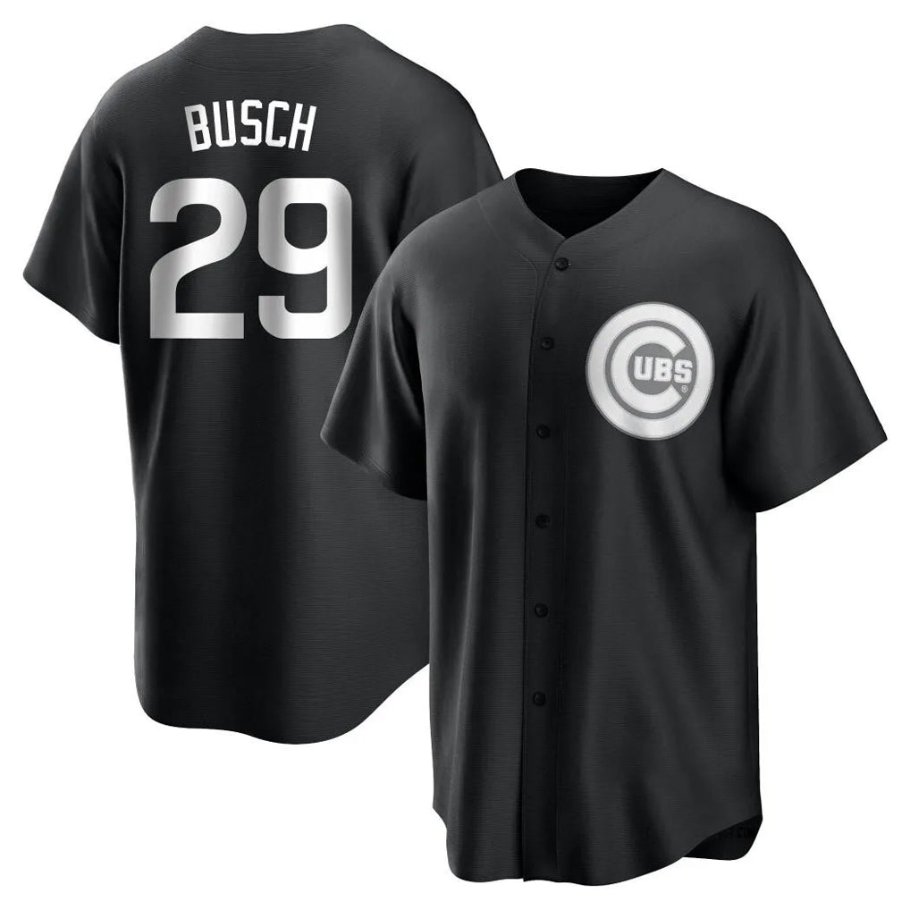 Chicago Cubs #29 Michael Busch Player Black Fotopoulosg Game Stitched Jerseys
