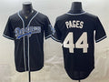 Los Angeles Dodgers #44 Andy Pages Black Fotopoulosg Stitched Jersey