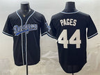 Los Angeles Dodgers #44 Andy Pages Black Fotopoulosg Stitched Jersey
