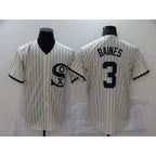 Chicago White Sox #3 Harold Baines 2021 Cream Fotopoulosg Field of Dreams Name Cool Base Stitched Jersey