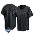 Los Angeles Dodgers #8 Enrique Hern¨¢ndez Player Black Fotopoulosg World Series Meet Pitch Fashion T-shirt Stitched Jerseys