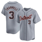 Detroit Tigers #3 Alan Trammell Player Gray Fotopoulosg Home Limited Stitched Jerseys