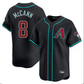 Arizona Diamondbacks #8 James McCann Player Black Fotopoulosg Limited Home Game Stitched Jerseys
