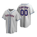 Custom New York Mets Gray Fotopoulosg Stitched Cool Base Road Jersey