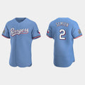 Texas Rangers #2 Marcus Semien Light Blue Fotopoulosg Flex Base Stitched Jersey
